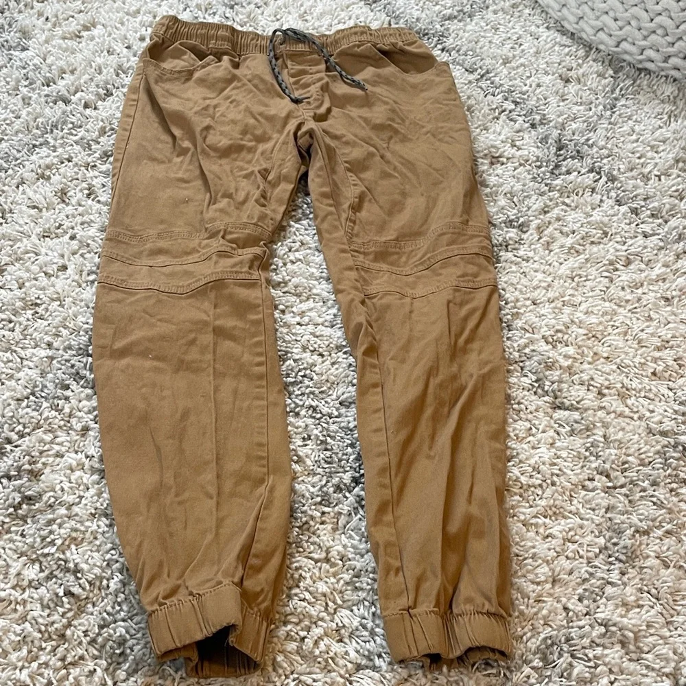 Kids Casual Brown‎ Drawstring Pants